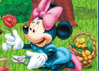 Mickey Mouse Flower Rear
