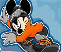 Mickey Mouse snowboard ga…