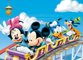  Mickey in Rollercoaster …
